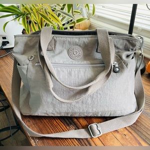 KIPLING PURSE, LAPTOP, SHOULDER, BRIEFCASE in Gray